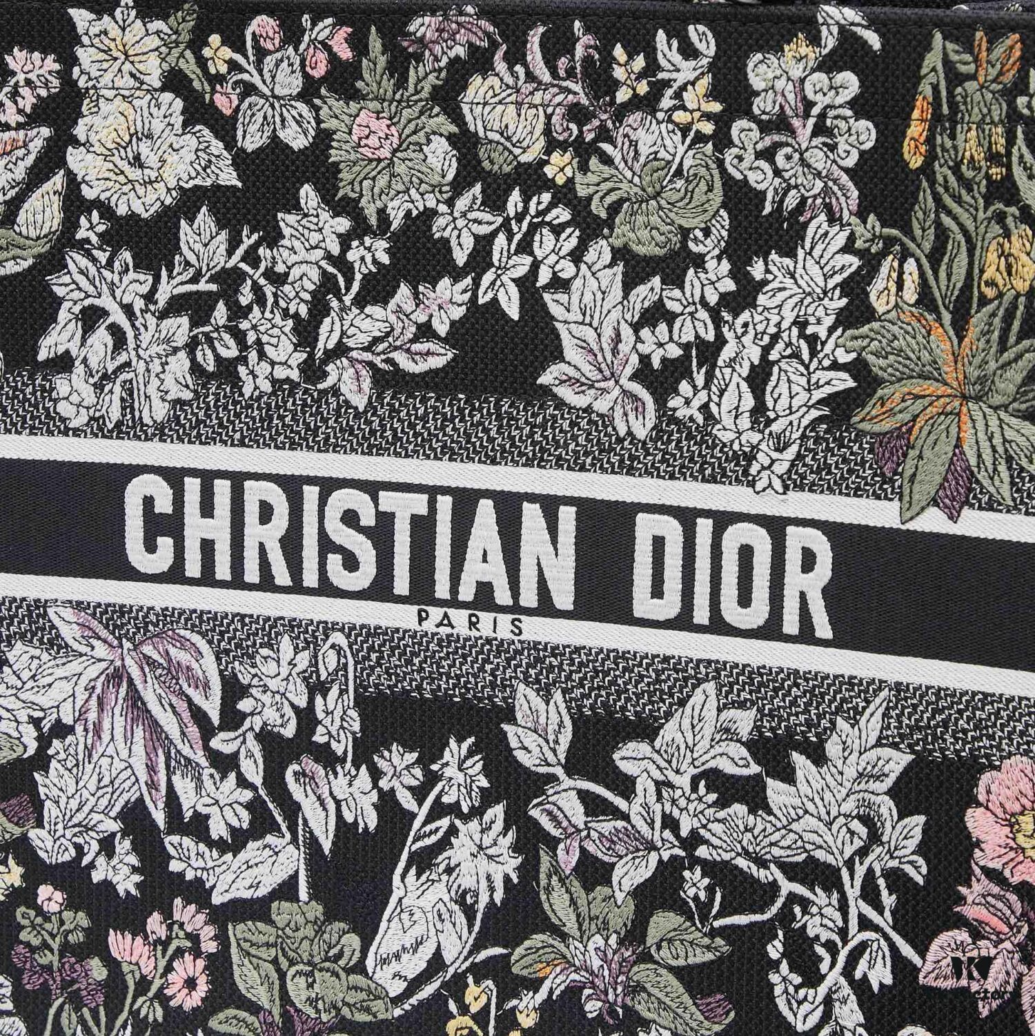 Embroidered Large Size [Di0r Book Tote]