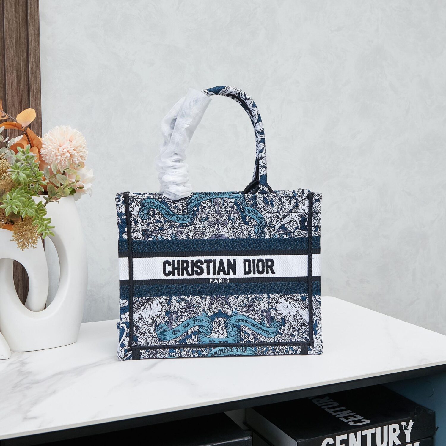 Book Tote Bag (Small Size Embroidered 26.5cm)