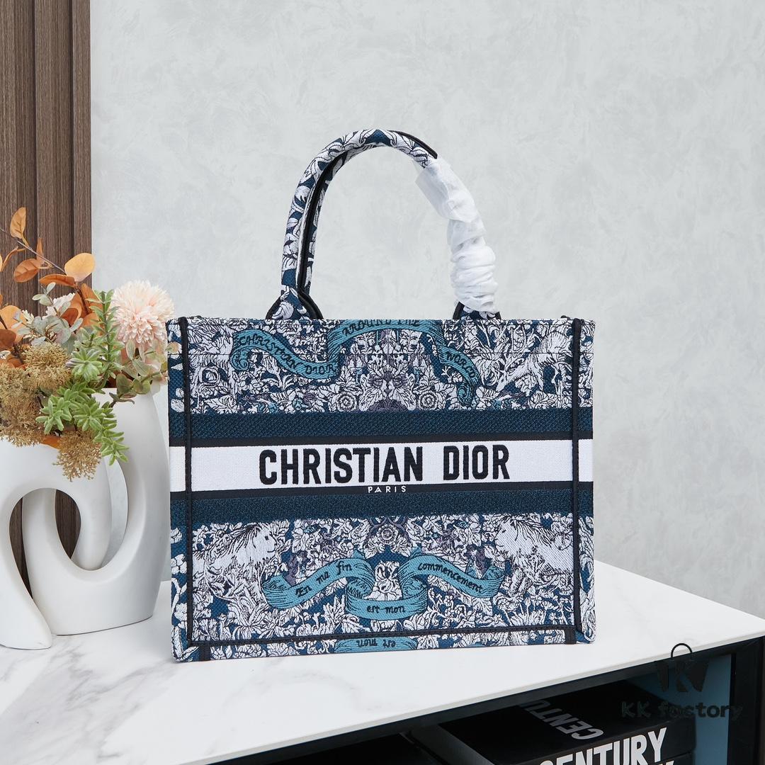 Original Order Embroidered Medium Di0r Book Tote