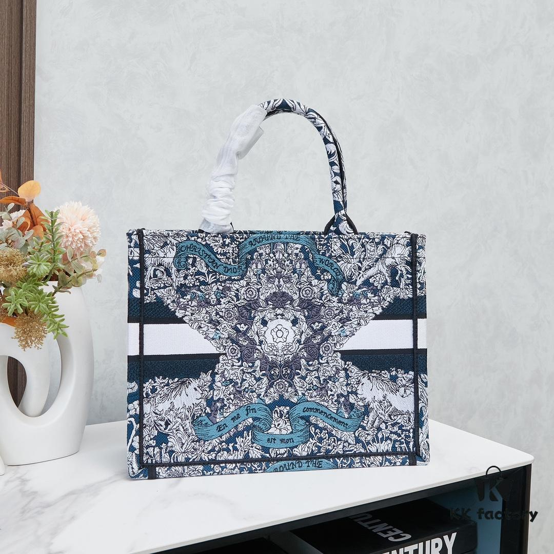 Original Order Embroidered Medium Di0r Book Tote