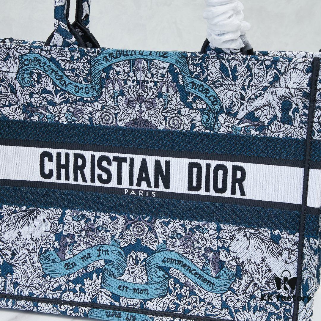Original Order Embroidered Medium Di0r Book Tote