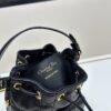 Dior Caro Mini Bucket Bag in Black Lambskin from the 2025 Fall Collection