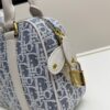 Small D-Vibe Bowling Bag in Blue Oblique Print