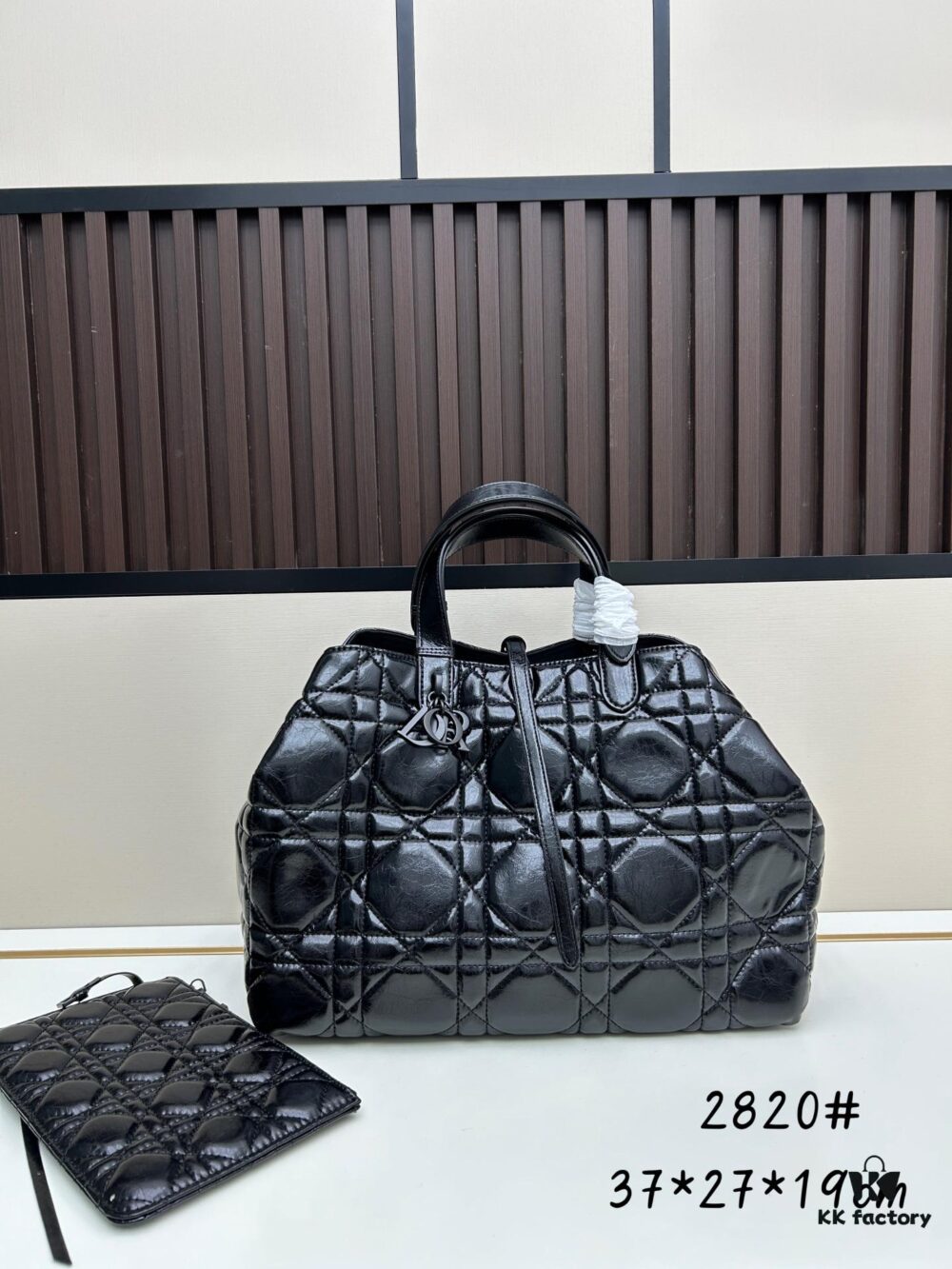 Large Oil-Waxed Calfskin Dior Toujours Bag
