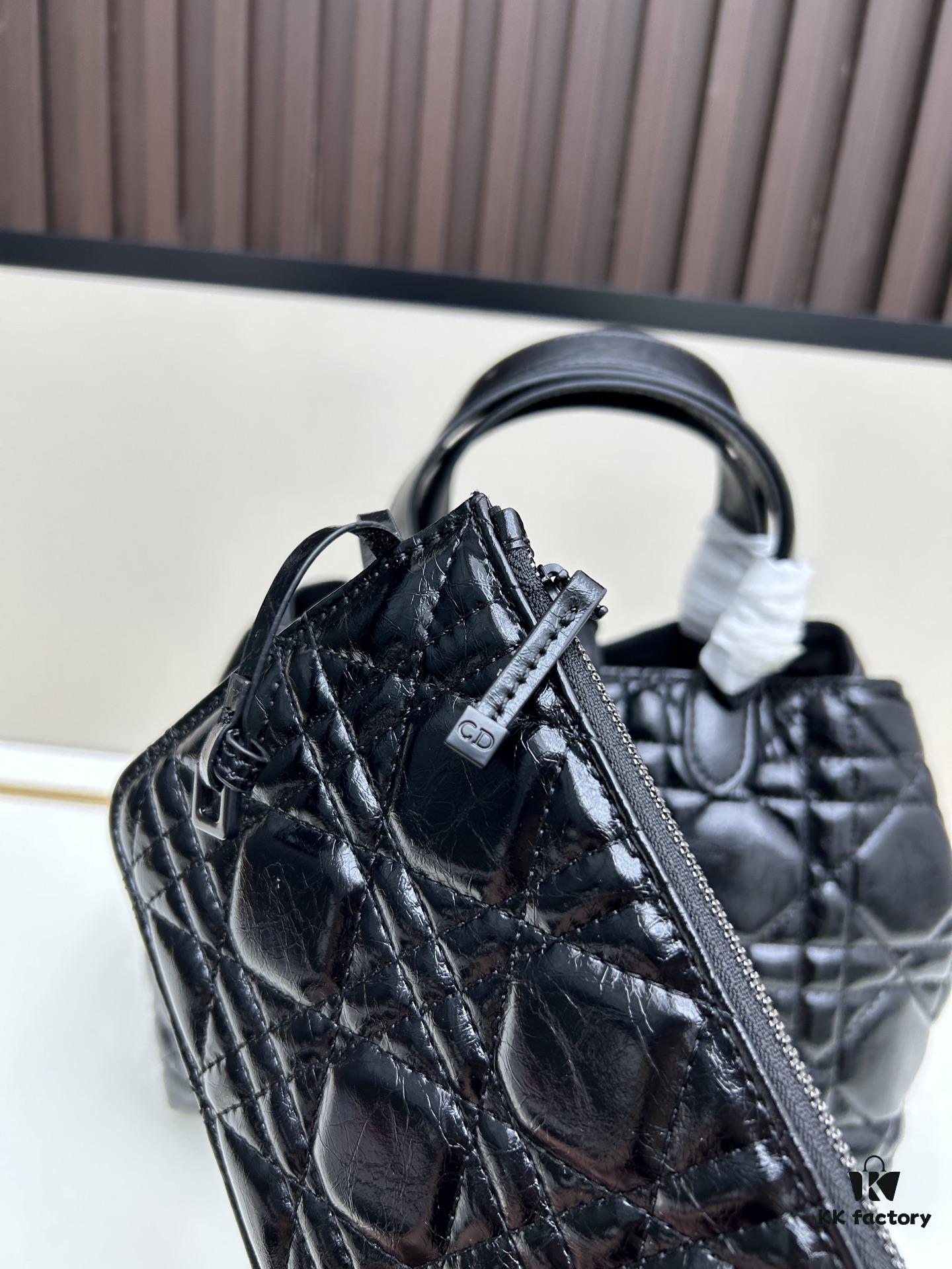 Medium-sized Oil-waxed Calfskin Dior Toujours Bag