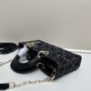 Dior Lady Bag in Black Tweed with Box