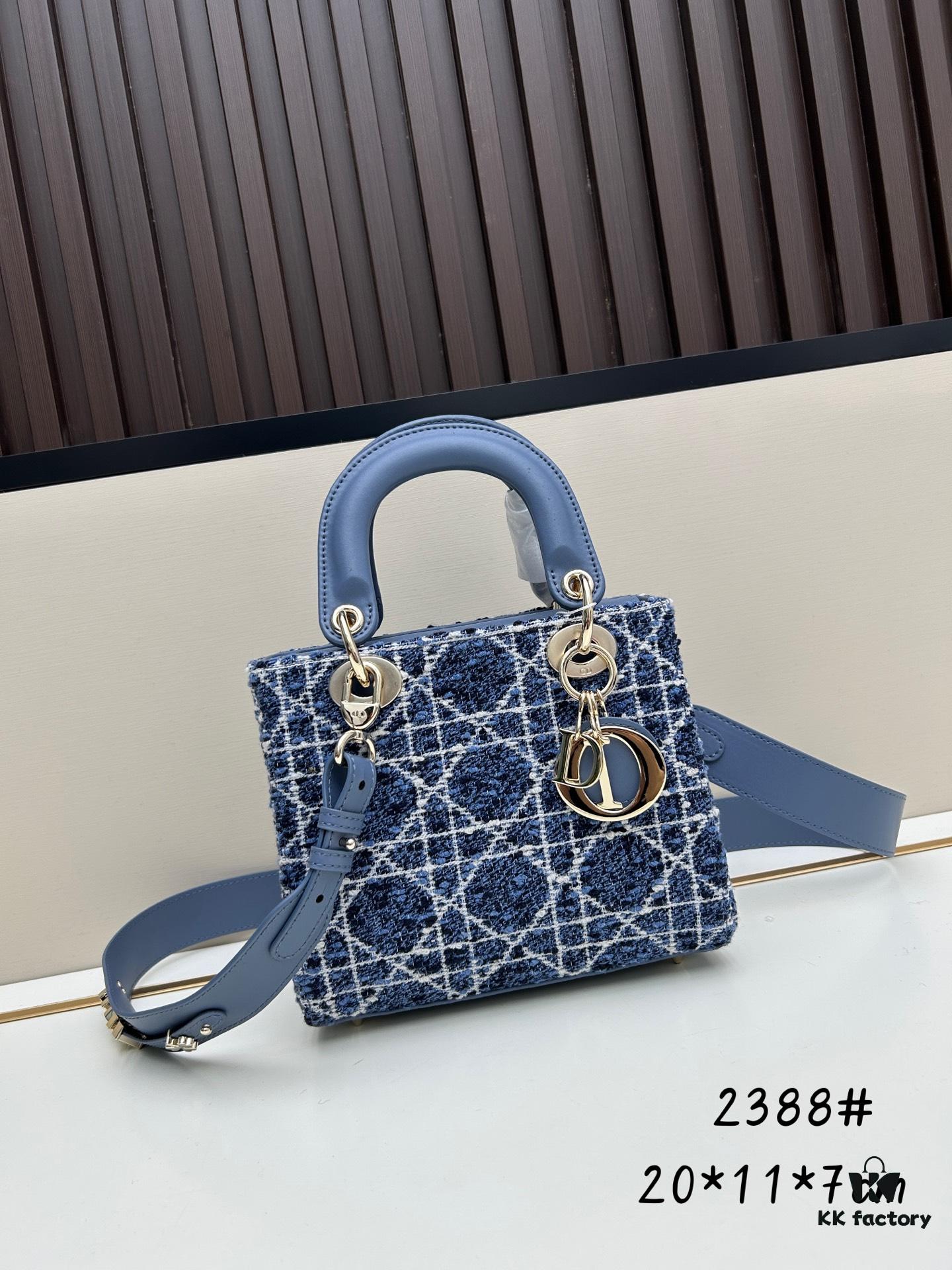 Dior New Launch Tweed Bag with Box Packaging