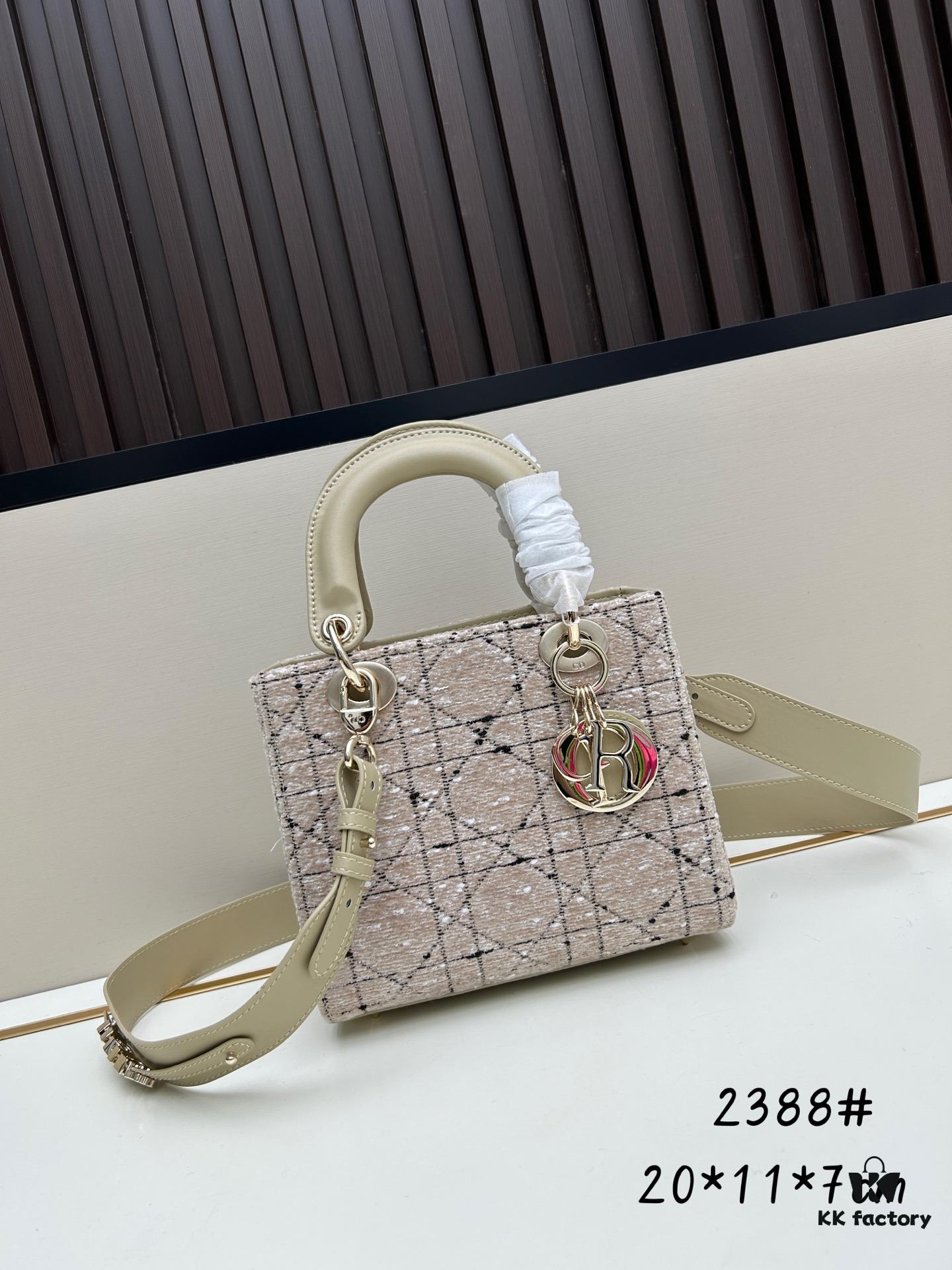 Dior New Launch Tweed Bag with Box Packaging