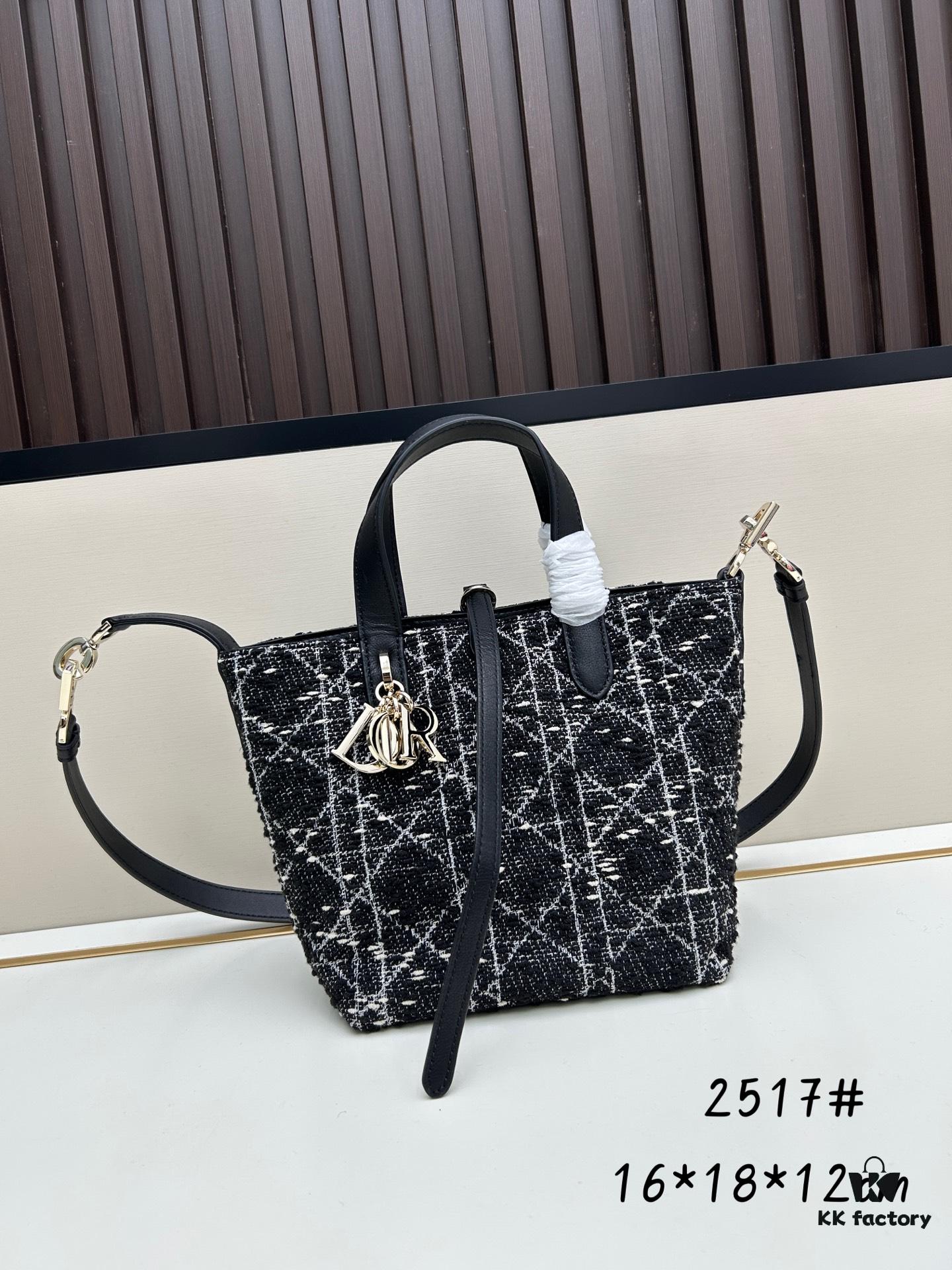 Dior Toujours Medium Vertical Handbag in Blush Beige Calfskin with Cannage Stitching