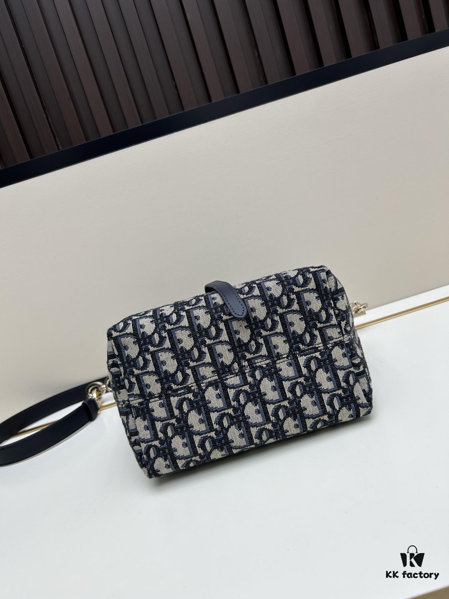 Dior Toujours Vertical Handbag in Blush Beige Calfskin with Cannage Stitching