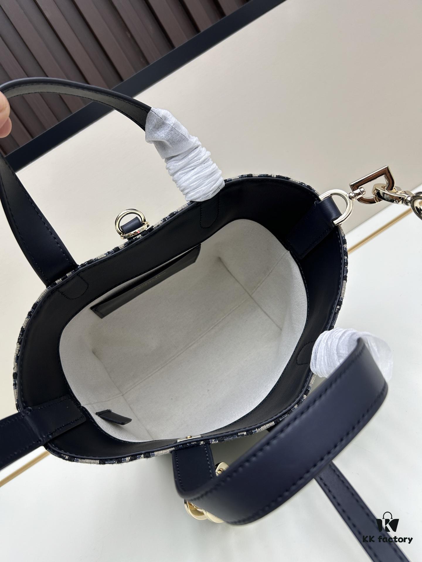 Dior Toujours Vertical Handbag in Blush Beige Calfskin with Cannage Stitching