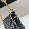 Diorstar Hobo Chain Bag in Blue Denim Dior Oblique Jacquard