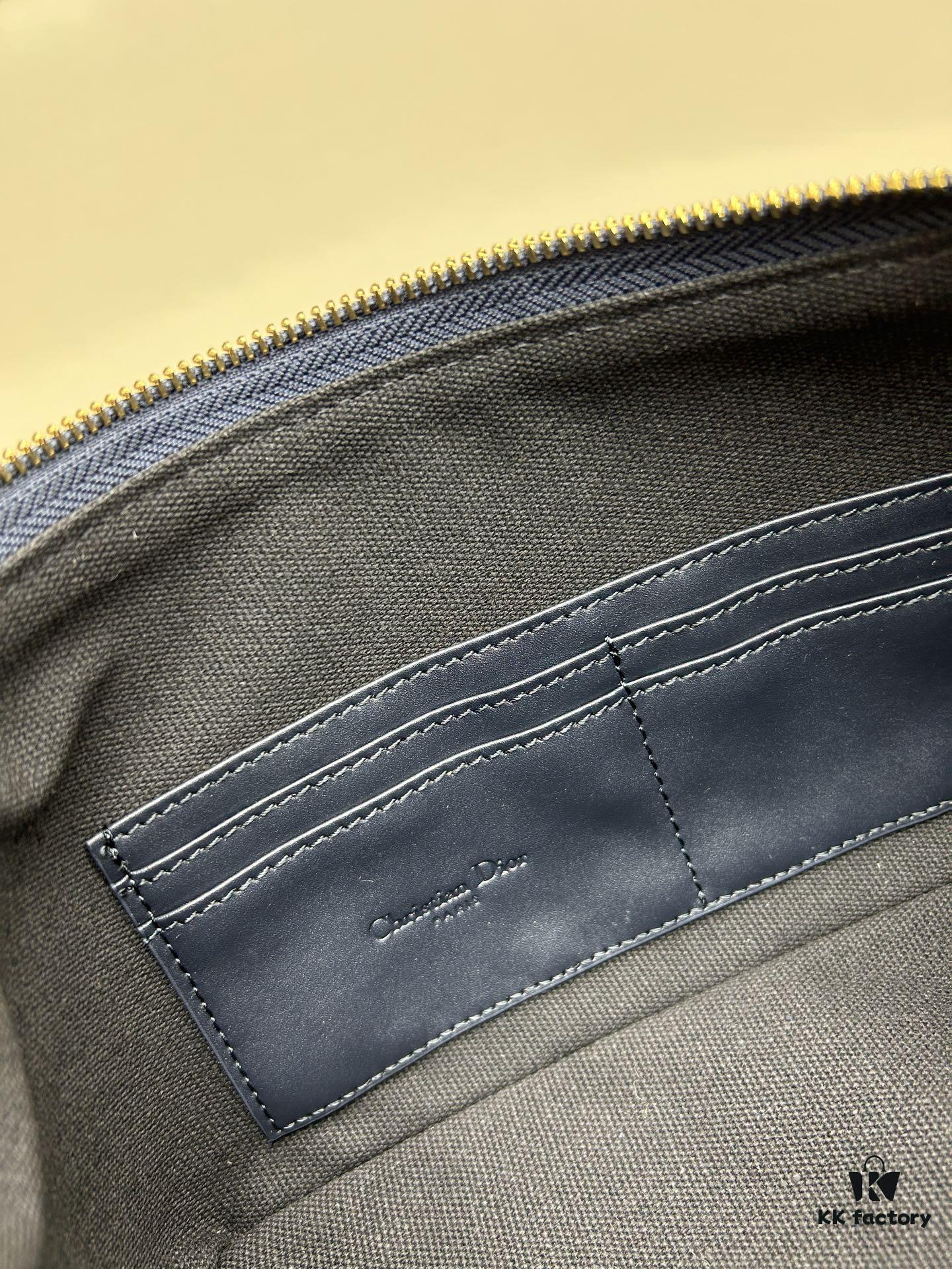 Diorstar Hobo Chain Bag in Blue Denim Dior Oblique Jacquard