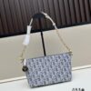 Diorstar Hobo Chain Bag in Blue Denim Dior Oblique Jacquard