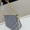 Diorstar Hobo Chain Bag in Blue Denim Dior Oblique Jacquard