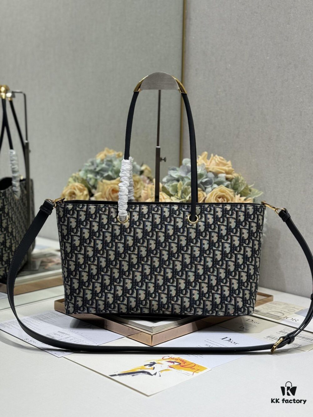 Top-Grade Authentic Dior Stills Handbag (Blue Cloth)