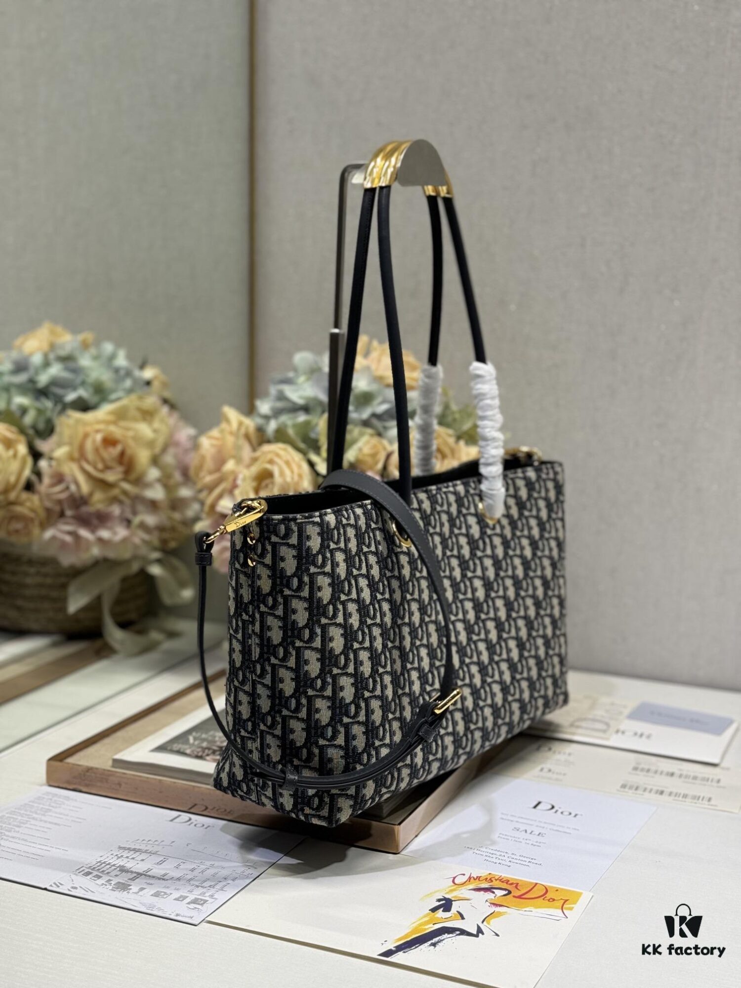 Top-Grade Authentic Dior Stills Handbag (Blue Cloth)