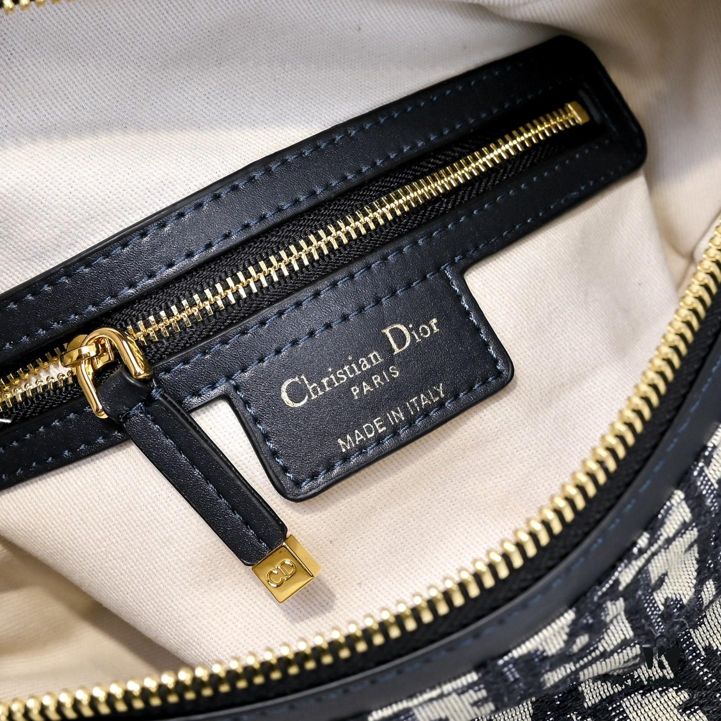 Small Size Upgraded Version D-Journey Handbag in Blue Oblique Print