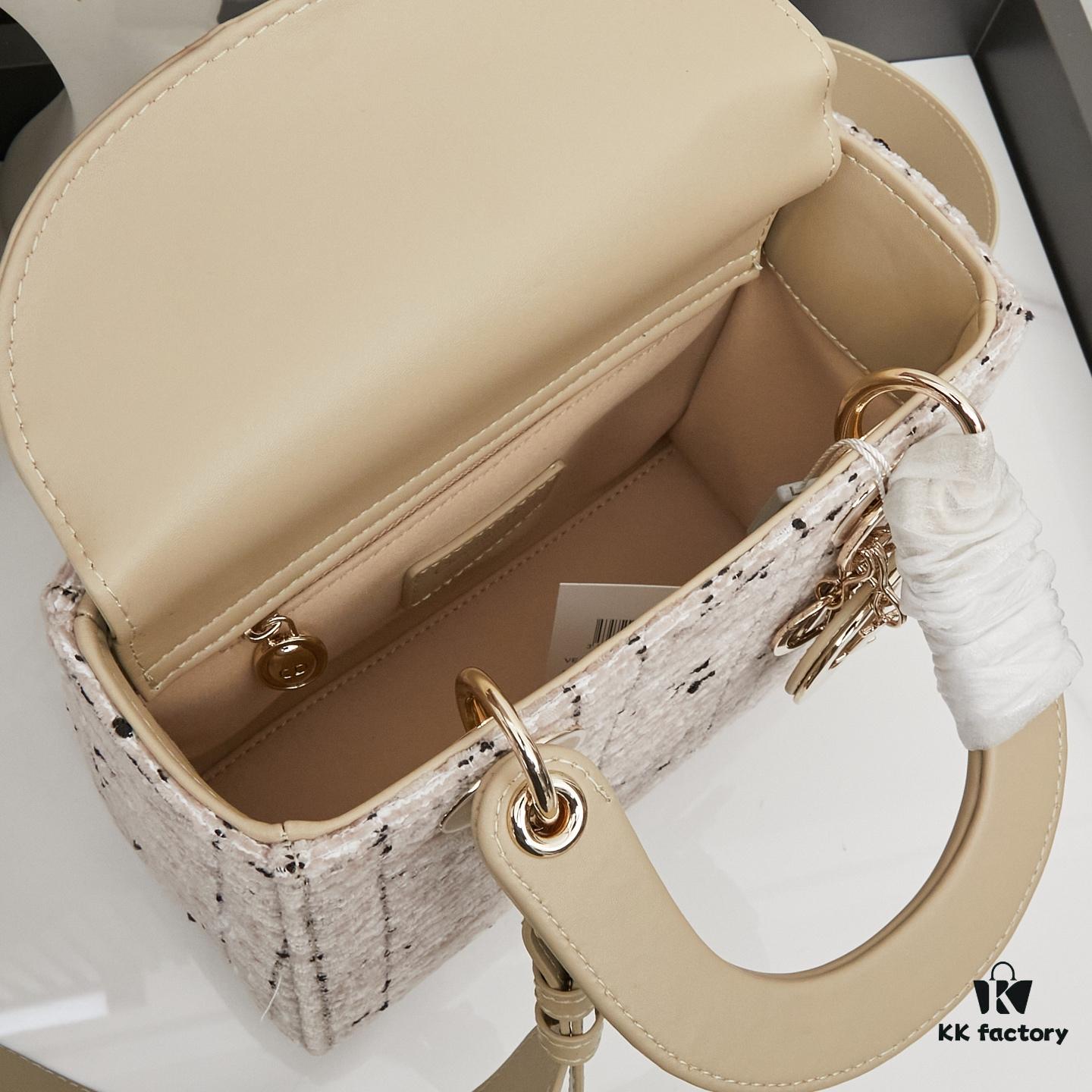 Dior New Launch Tweed Bag with Box Packaging