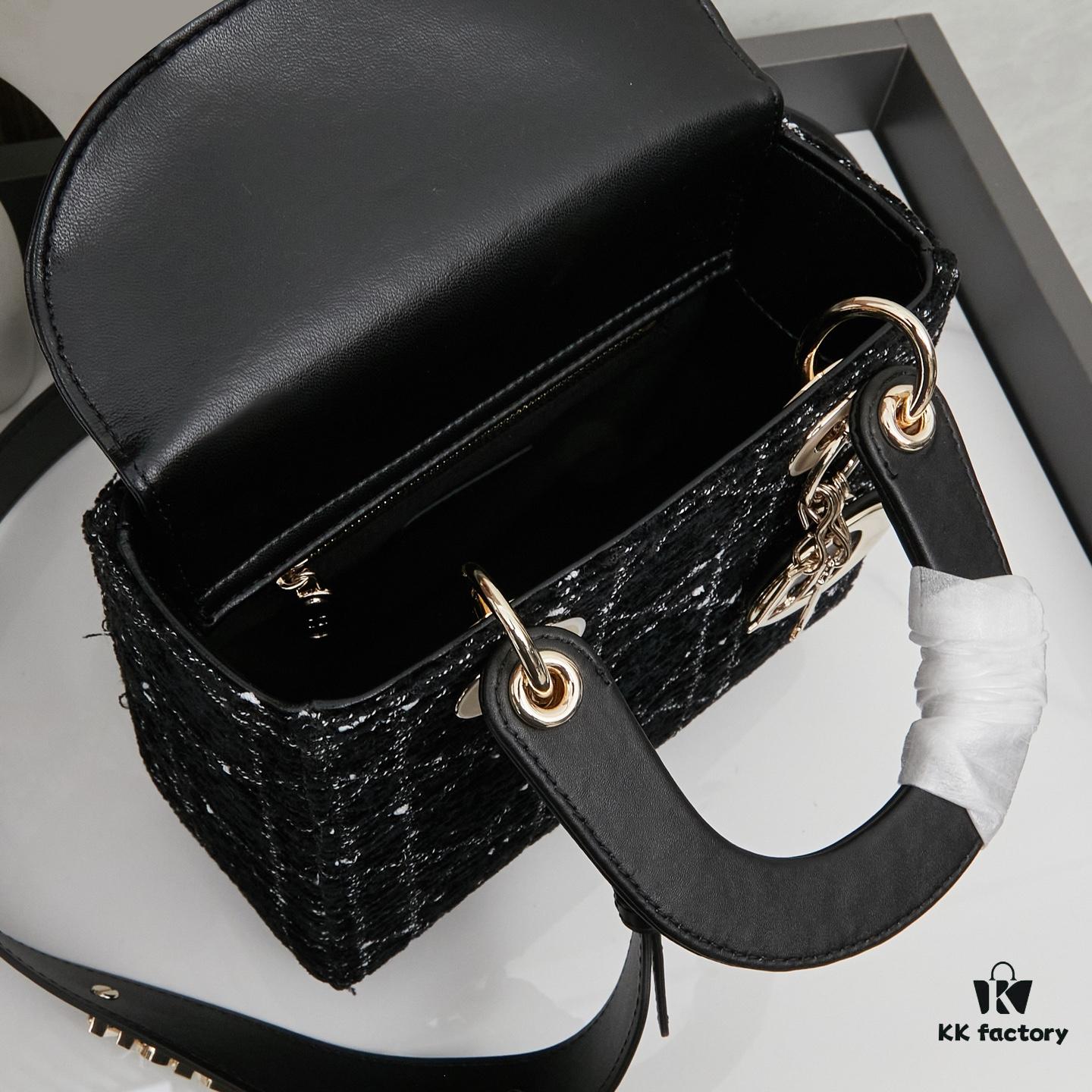 Dior New Launch Tweed Bag with Box Packaging