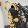 Diorstar Hobo Chain Bag in Blue Denim Dior Oblique Jacquard