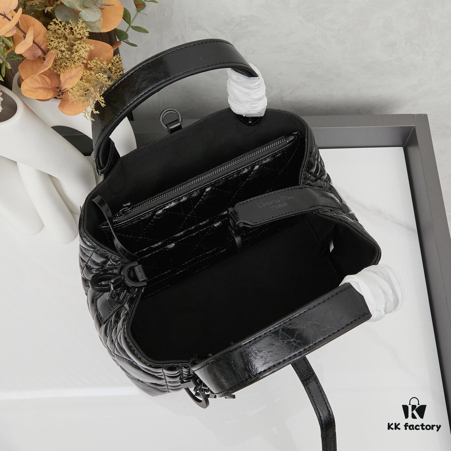 Small Oil-Waxed Calfskin Dior Toujours Bag