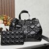 Large Oil-Waxed Calfskin Dior Toujours Bag
