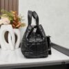 Dior Toujours Medium Bag in Black Calfskin with Cannage Stitching
