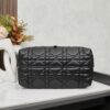 Dior Toujours Medium Bag in Black Calfskin with Cannage Stitching