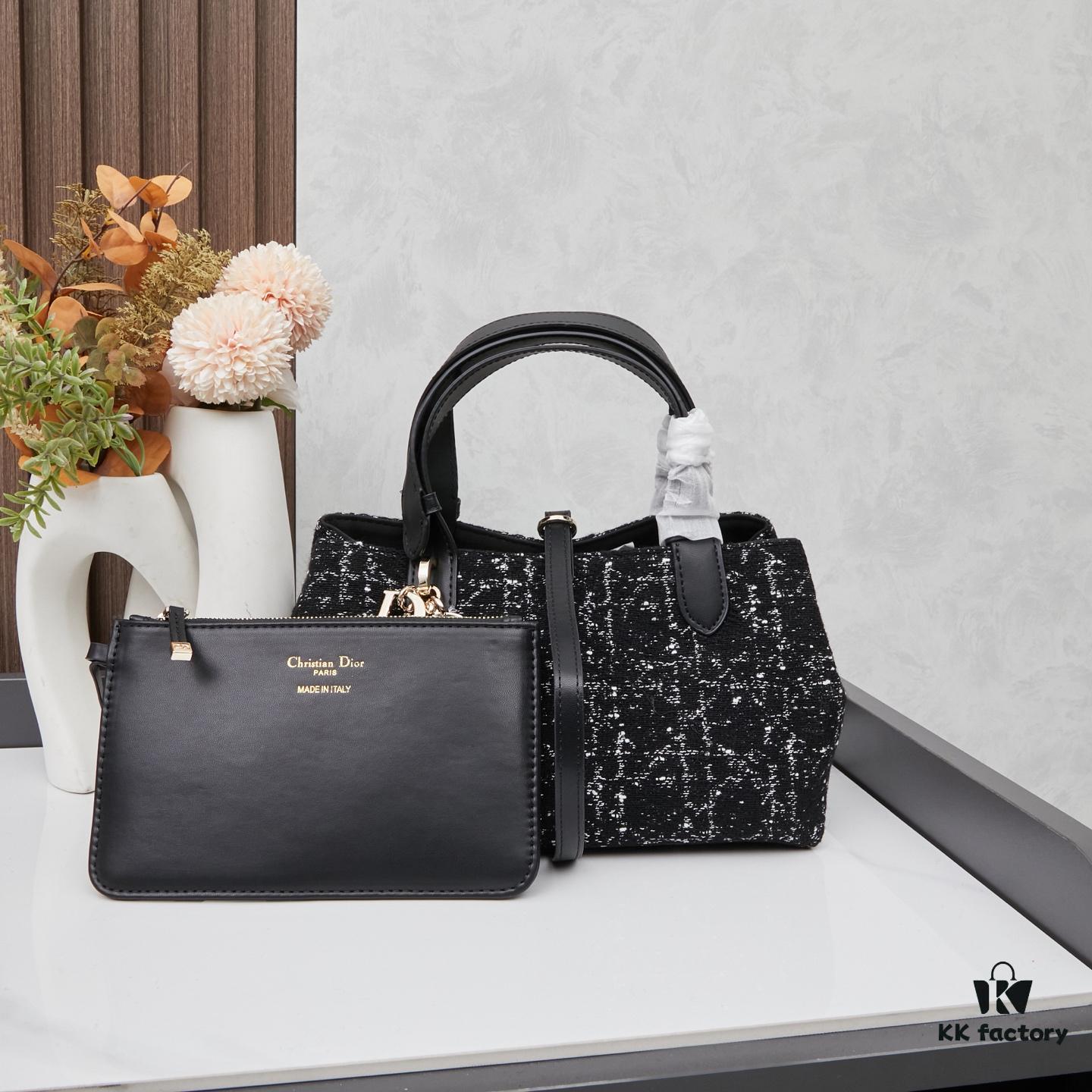 Dior Toujours Small Bag in Black Calfskin