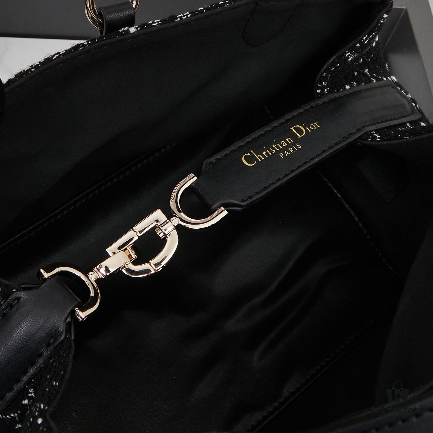 Dior Toujours Small Bag in Black Calfskin