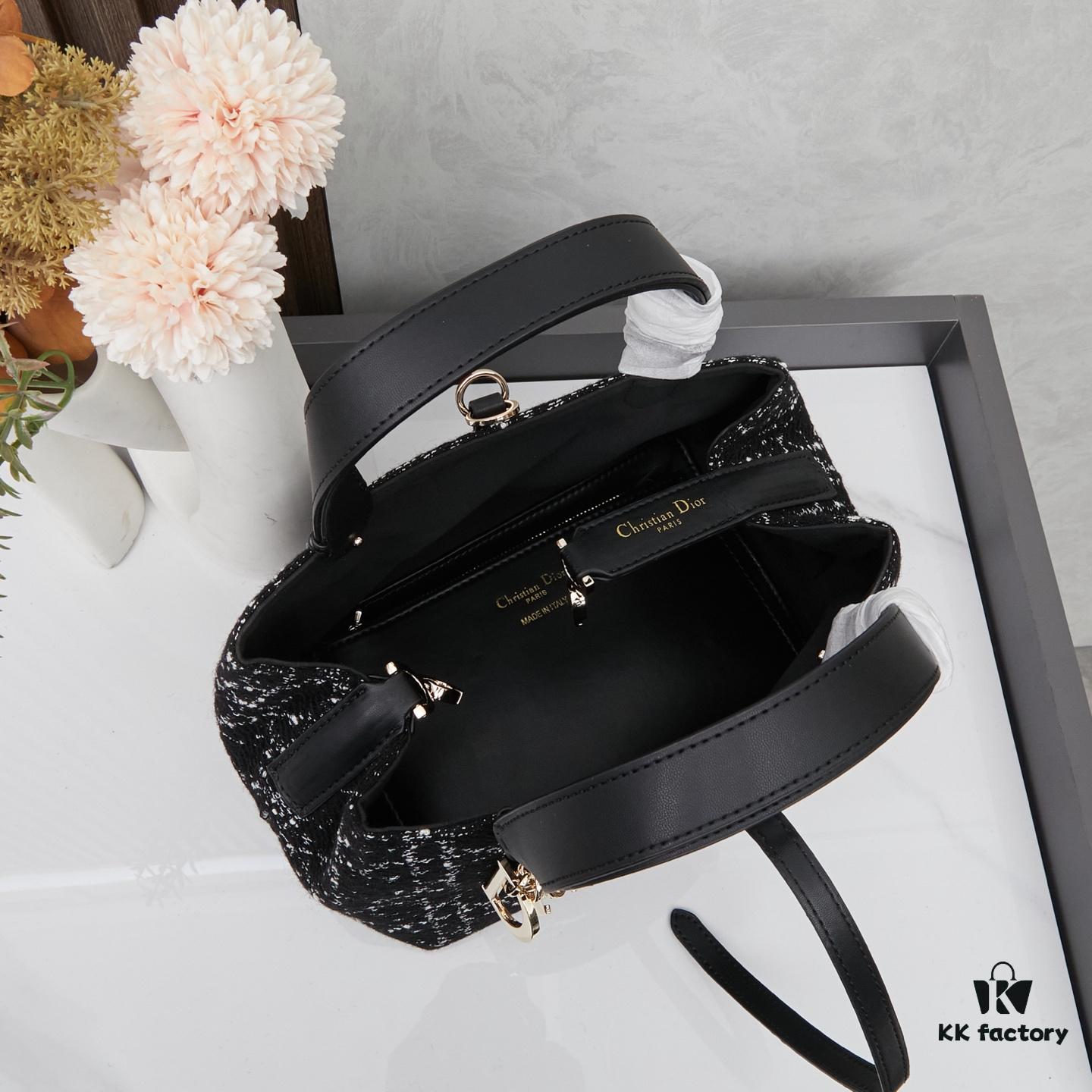 Dior Toujours Small Bag in Black Calfskin