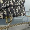 Dior Saddle Bag Series Crossbody Bag with Box ♥️ Comes with Chain, Can Be Used as Clutch or Crossbody, Includes Six Card Slots and Coin Purse, Practical Design, Size 19*13, Model No. 6602, Deep Blue