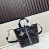 Dior Toujours Small Vertical Handbag in Black Calfskin
