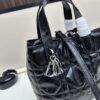 Dior Toujours Small Vertical Handbag in Black Calfskin