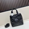 Dior Toujours Small Vertical Handbag in Black Calfskin