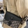 Box Included [Top Original Version] This mini saddle messenger bag is exquisitely crafted and stylish, made from black grained calf leather with a flap closure and 'DIOR' signature, highlighting the refined charm of the saddle design. Spacious interior compartments with a patch pocket for organizing daily essentials. Adjustable leather shoulder strap allows for shoulder or crossbody wear.