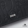 Dior Envelope Clutch with Box ||| Crafted from premium calf leather, this Dior envelope clutch draws inspiration from the brand's archives, featuring a signature Dior logo plaque on the front for elevated sophistication. Spacious zip compartment fits most smartphones, complemented by six card slots. Includes a detachable grained calfskin wrist strap with lobster clasp for versatile carrying options—either handheld or tucked into a larger handbag.