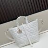 Dior Toujours Vertical Handbag in Blush Beige Calfskin with Cannage Stitching