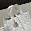 Dior Toujours Vertical Handbag in Blush Beige Calfskin with Cannage Stitching