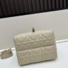 Dior Toujours Vertical Handbag in Blush Beige Calfskin with Large Cannage Stitching