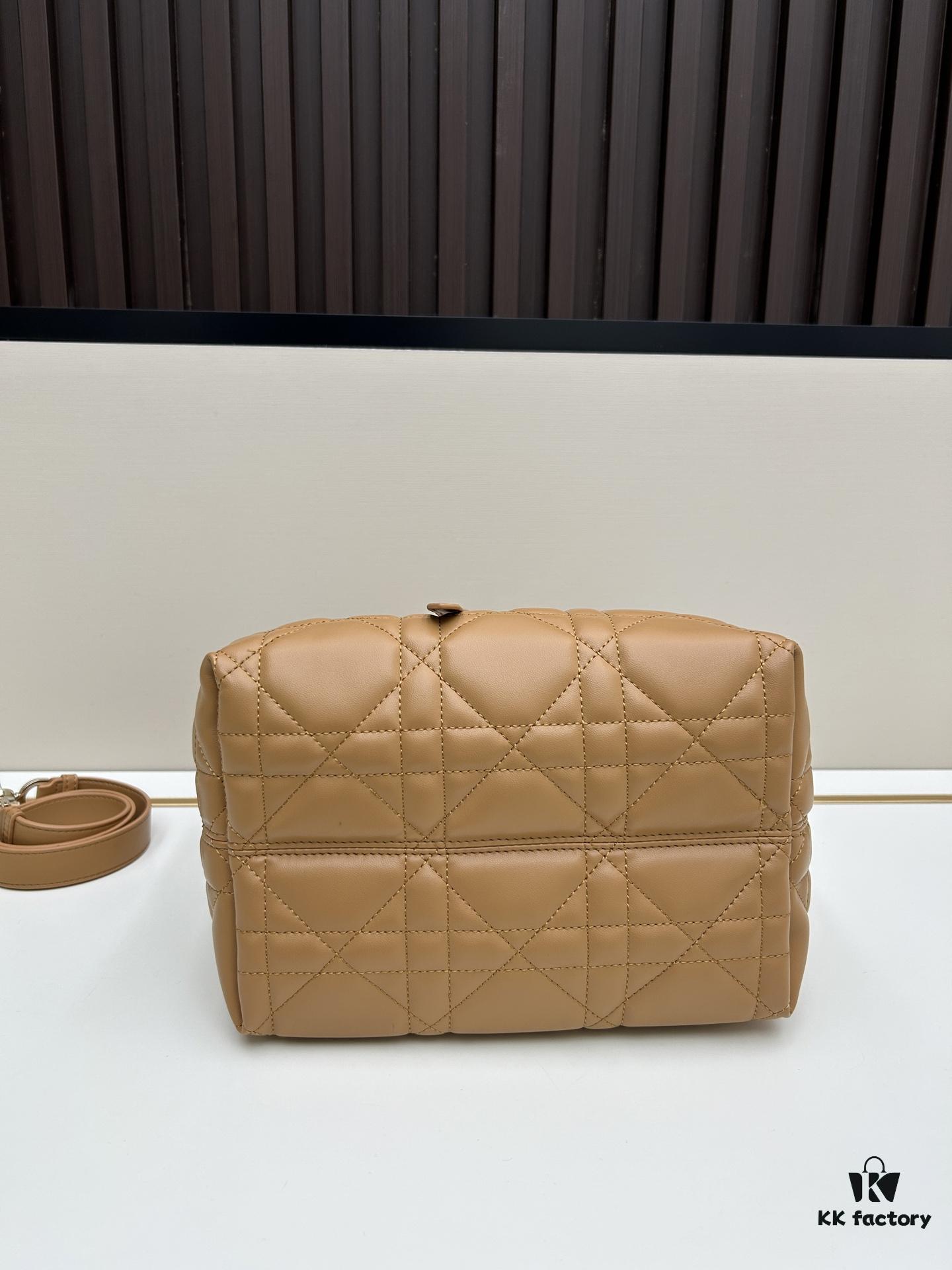 Dior Toujours Vertical Handbag in Blush Beige Calfskin Leather