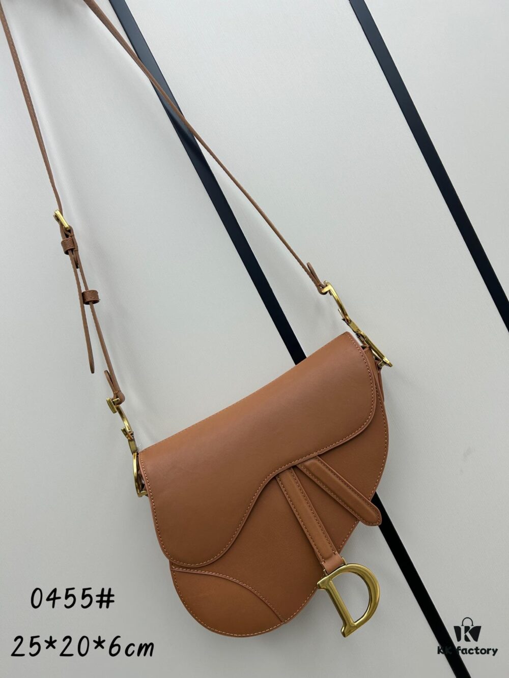 Dior Saddle Bag Monogram Large Size 0455 with Box and Genuine Leather Strap