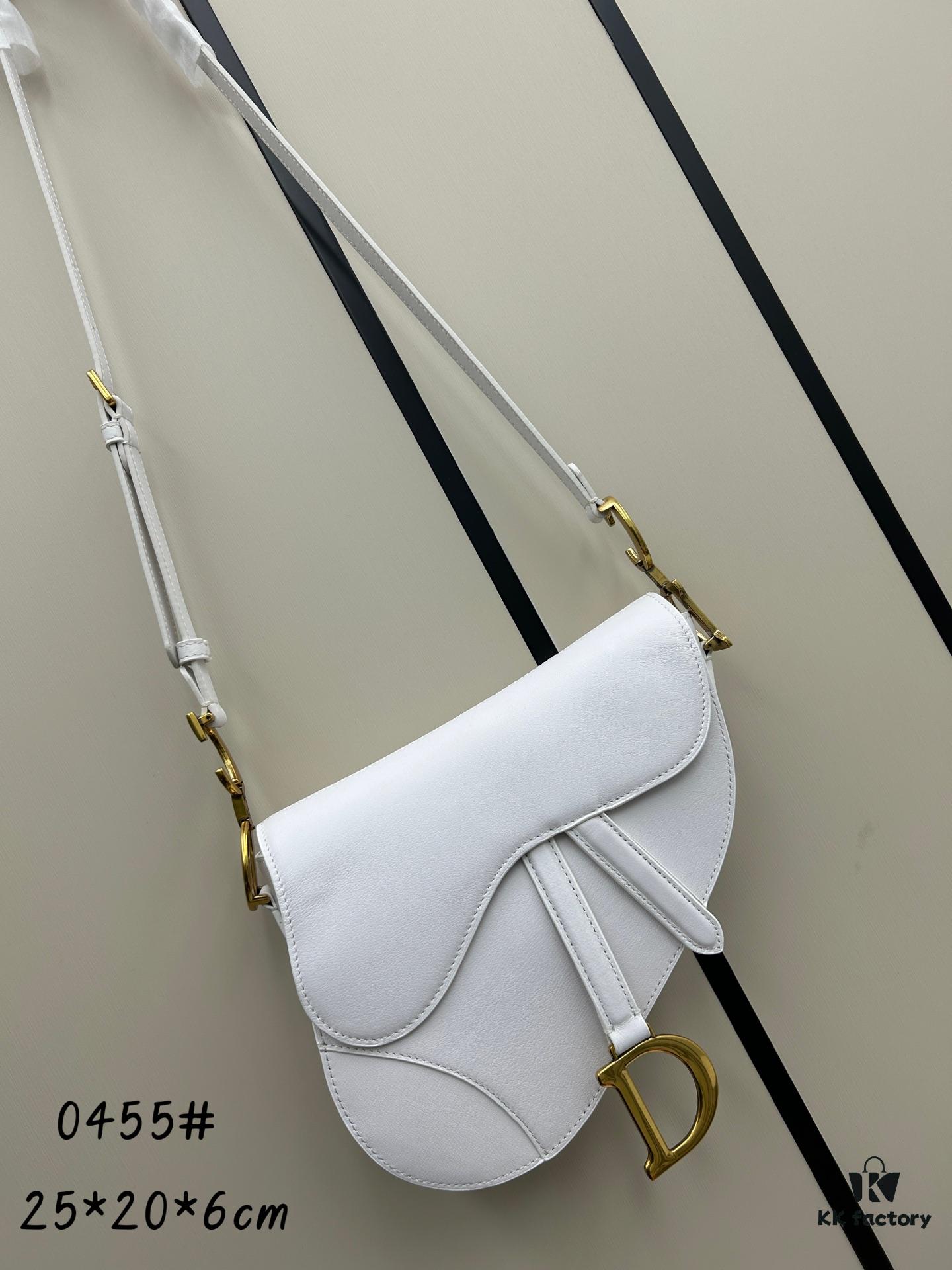 Dior Saddle Bag Monogram Series - Large Size 0455 with Box and Genuine Leather Strap