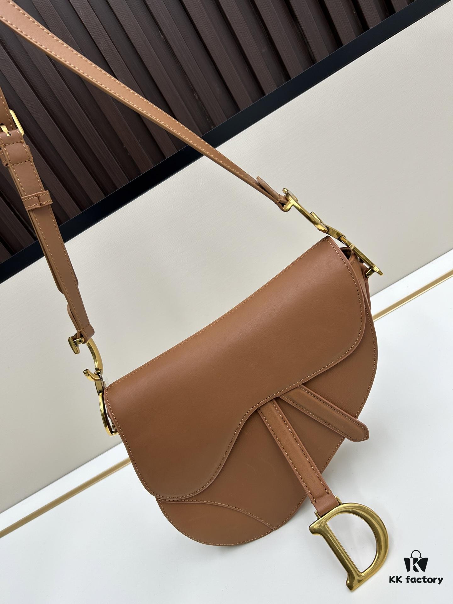 Dior Saddle Bag Monogram Large Size 0455 with Box and Genuine Leather Strap