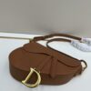 Dior Saddle Bag Monogram Large Size 0455 with Box and Genuine Leather Strap