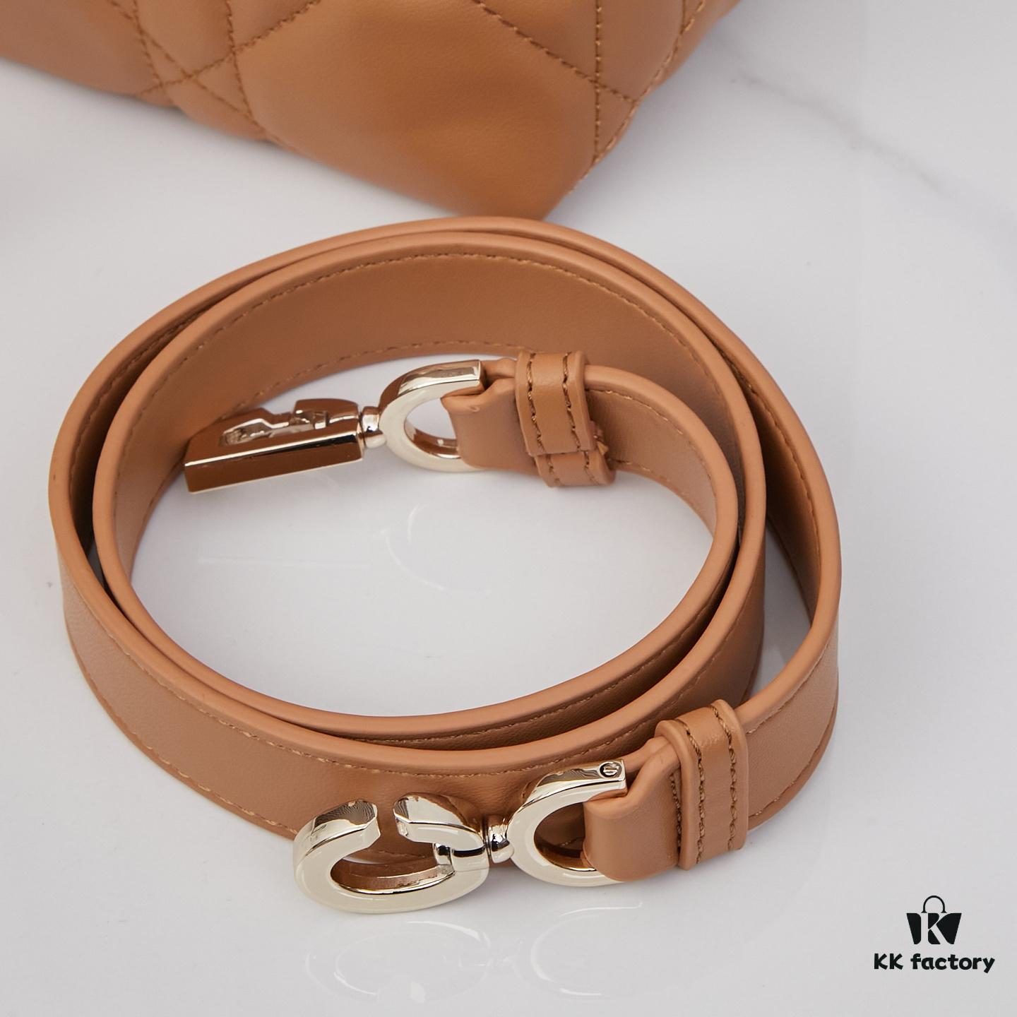 Dior Toujours Small Vertical Handbag in Black Calfskin Leather