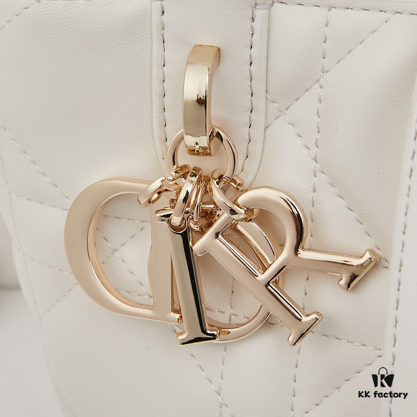 Dior Toujours Small Vertical Handbag in Black Calfskin Leather