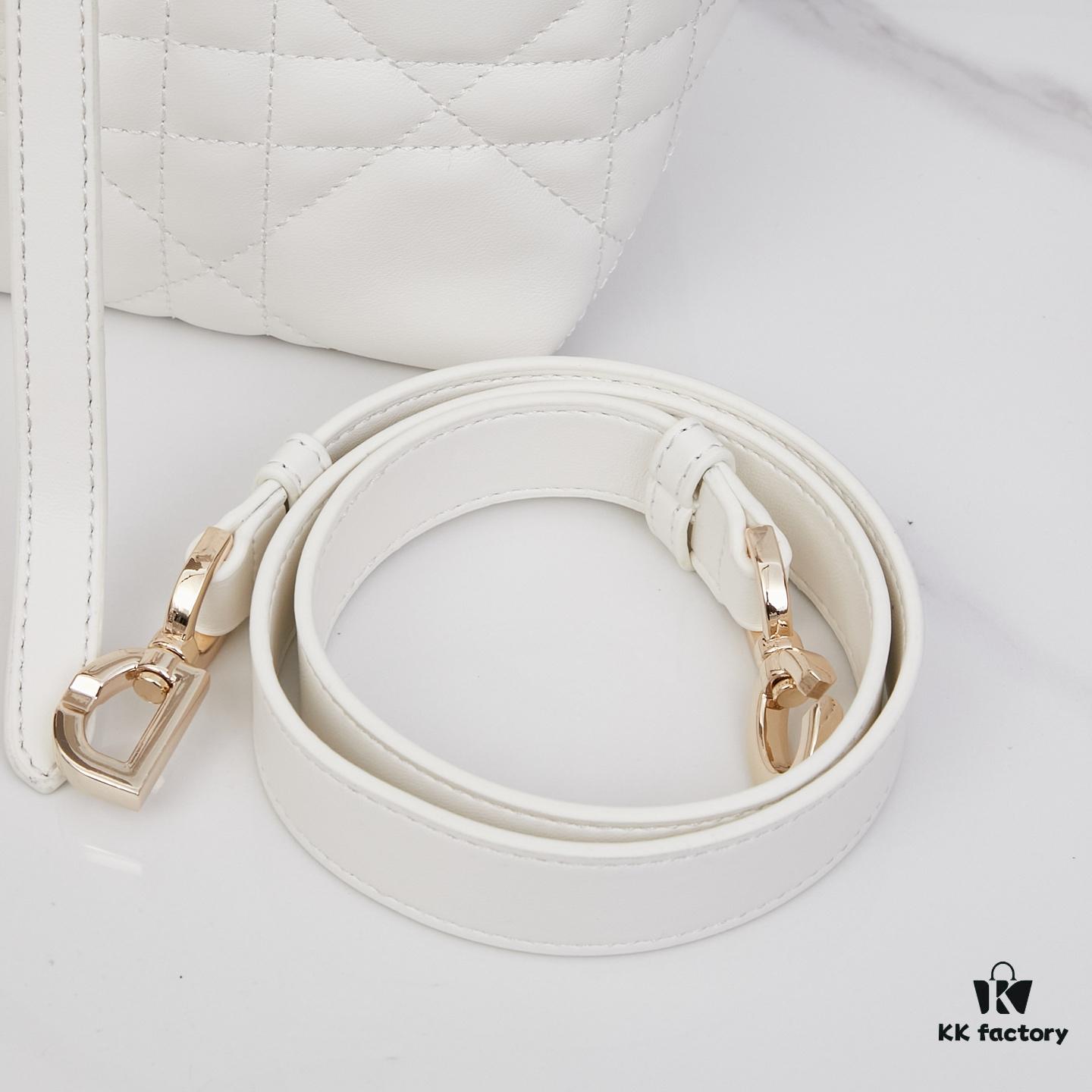 Dior Toujours Small Vertical Handbag in Black Calfskin Leather