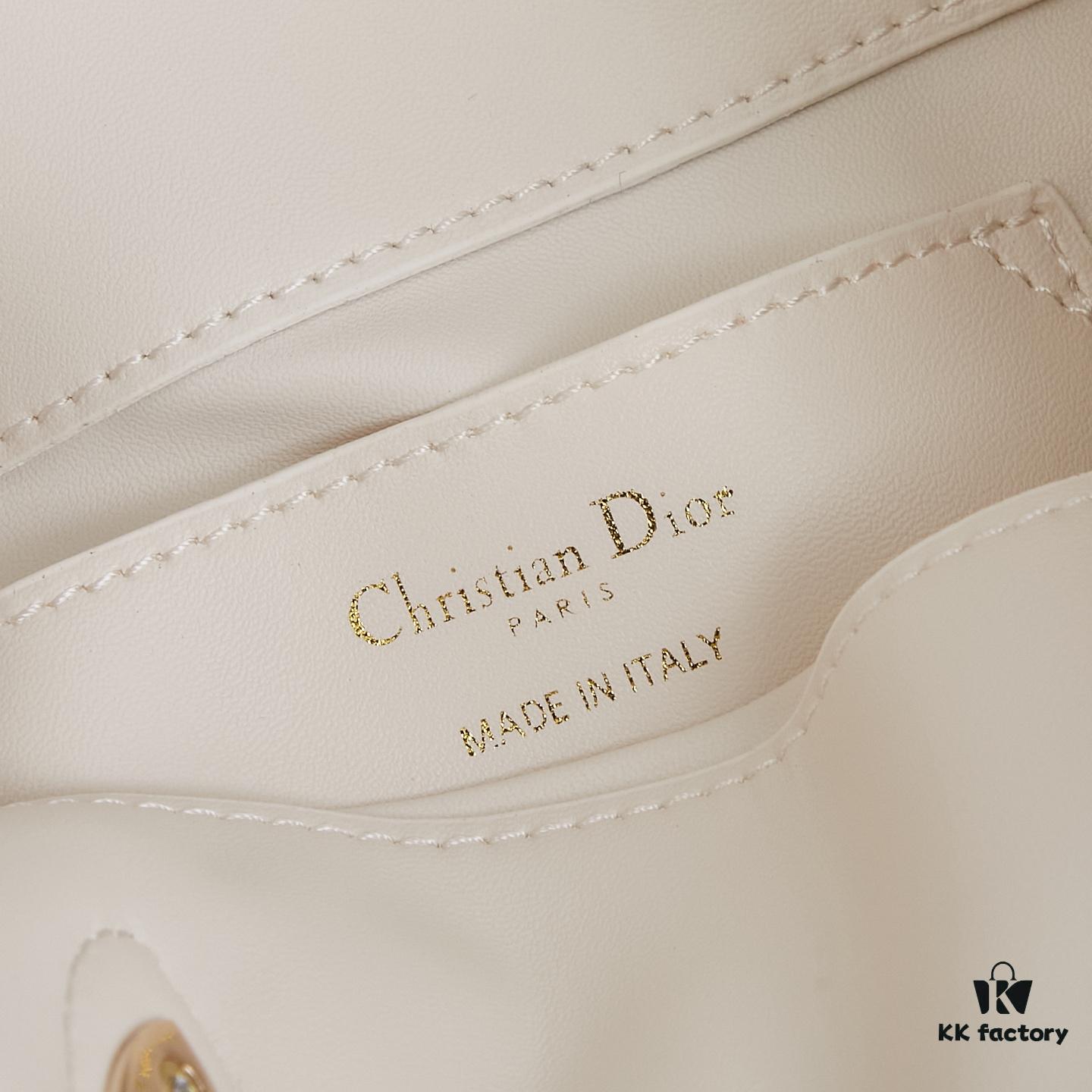 Dior Toujours Small Vertical Handbag in Black Calfskin Leather